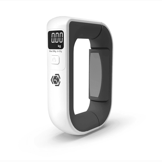 Portable Digital Luggage Scale with LCD Display, 110 lb Capacity Hanging Baggage Weight Checker