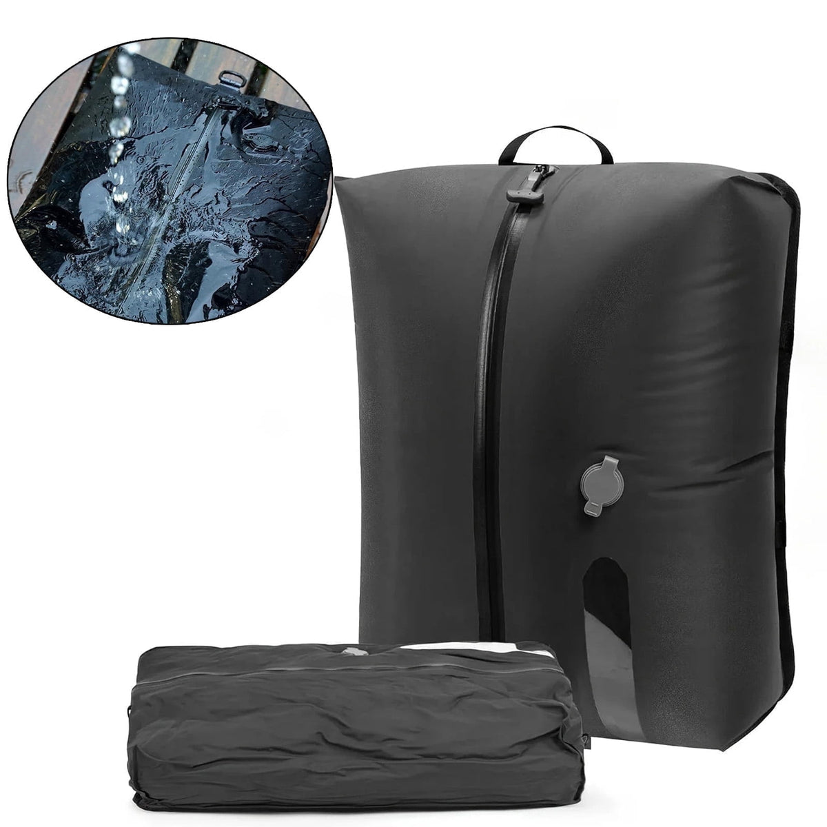 Waterproof Vacuum Compression Bags for Travel, Reusable Extra-Large Space-Saver Bags with One-Way Valve - Image 2