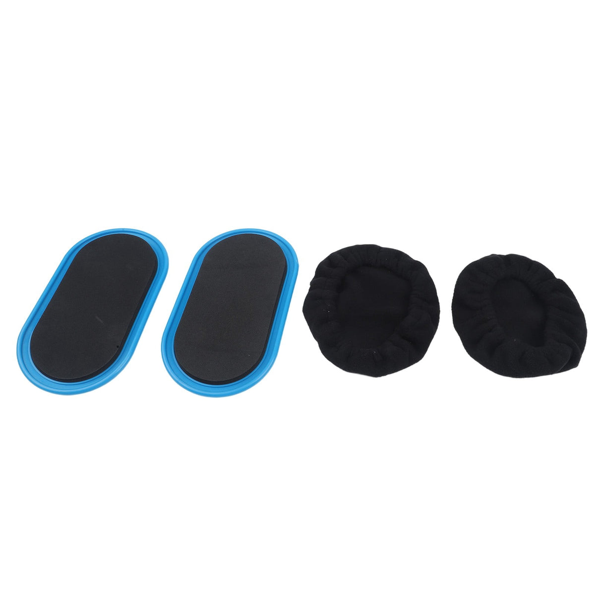 Dual-Sided Core Sliders for Hardwood and Carpet, Blue Gliding Discs for Full-Body Workouts, Set of 2