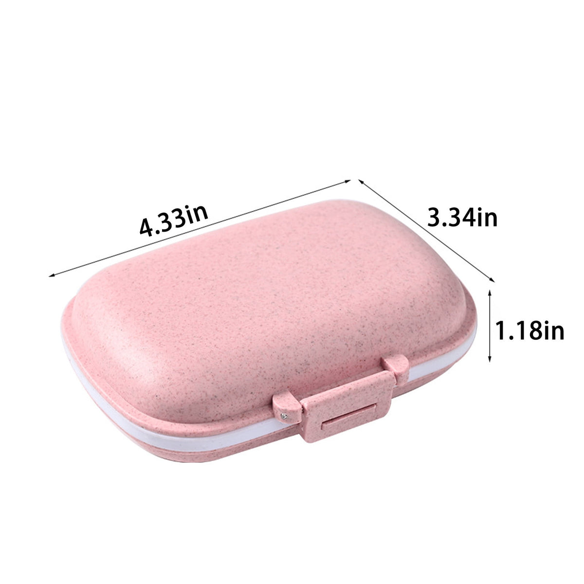 Compact Weekly Pill Organizer Case, Pocket-Size Seven-Day Medication Box for Travel - Image 3