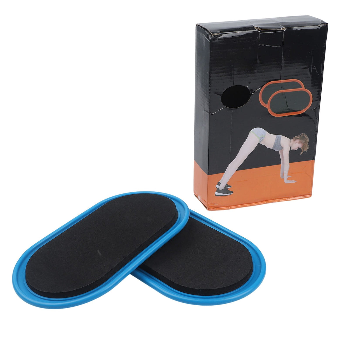 Dual-Sided Core Sliders for Hardwood and Carpet, Blue Gliding Discs for Full-Body Workouts, Set of 2 - Image 2