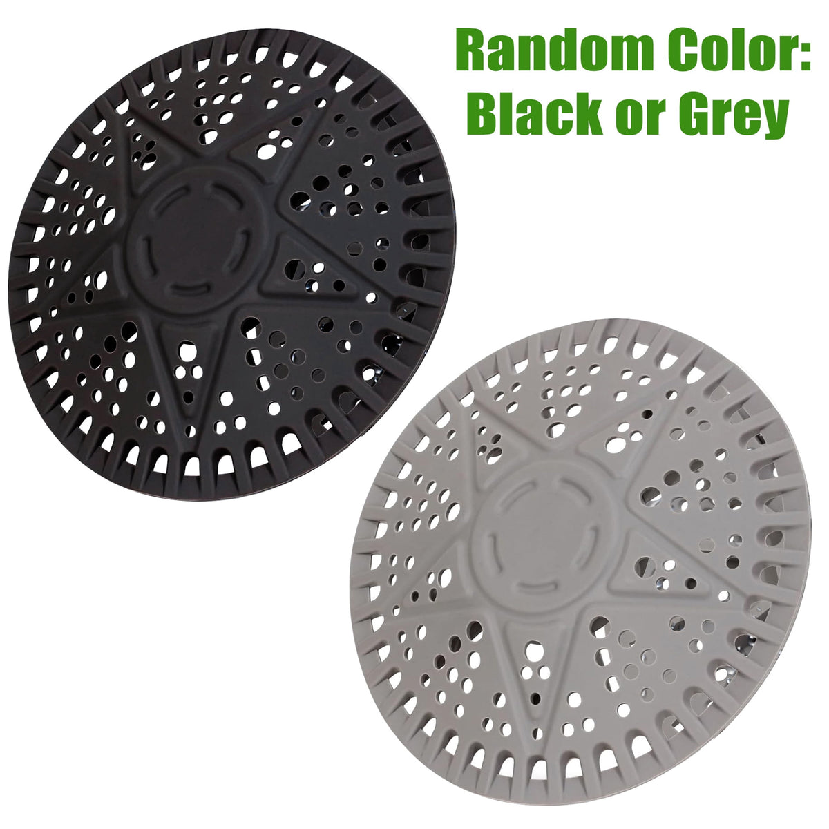 Silicone Shower Drain Hair Catcher with Weighted Core, 5.5 Inch Flat Drain Cover, Set of 2 - Image 3