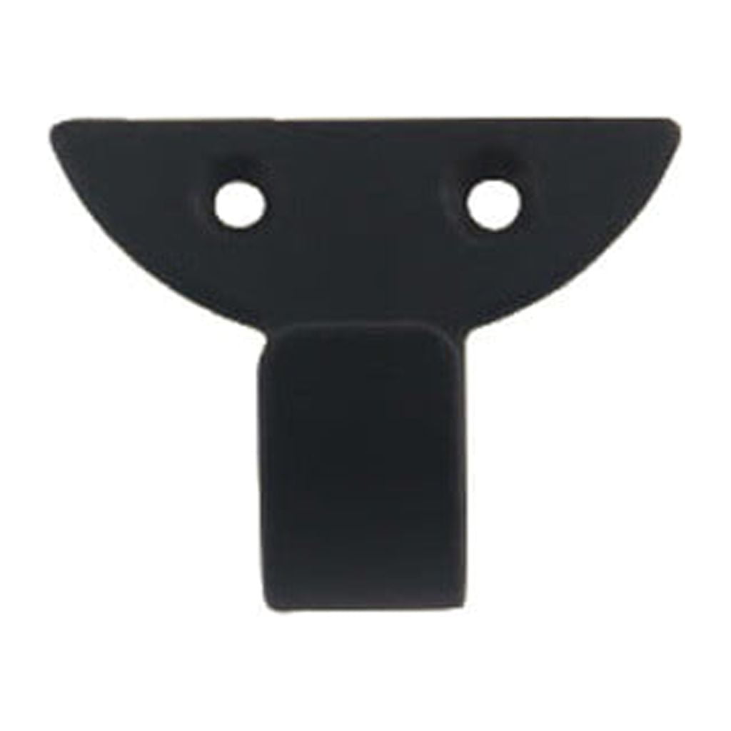 Heavy-Duty Iron Wall Hooks with Dark Finish, Decorative Metal Hangers with Screws, Set of 5 - Image 3