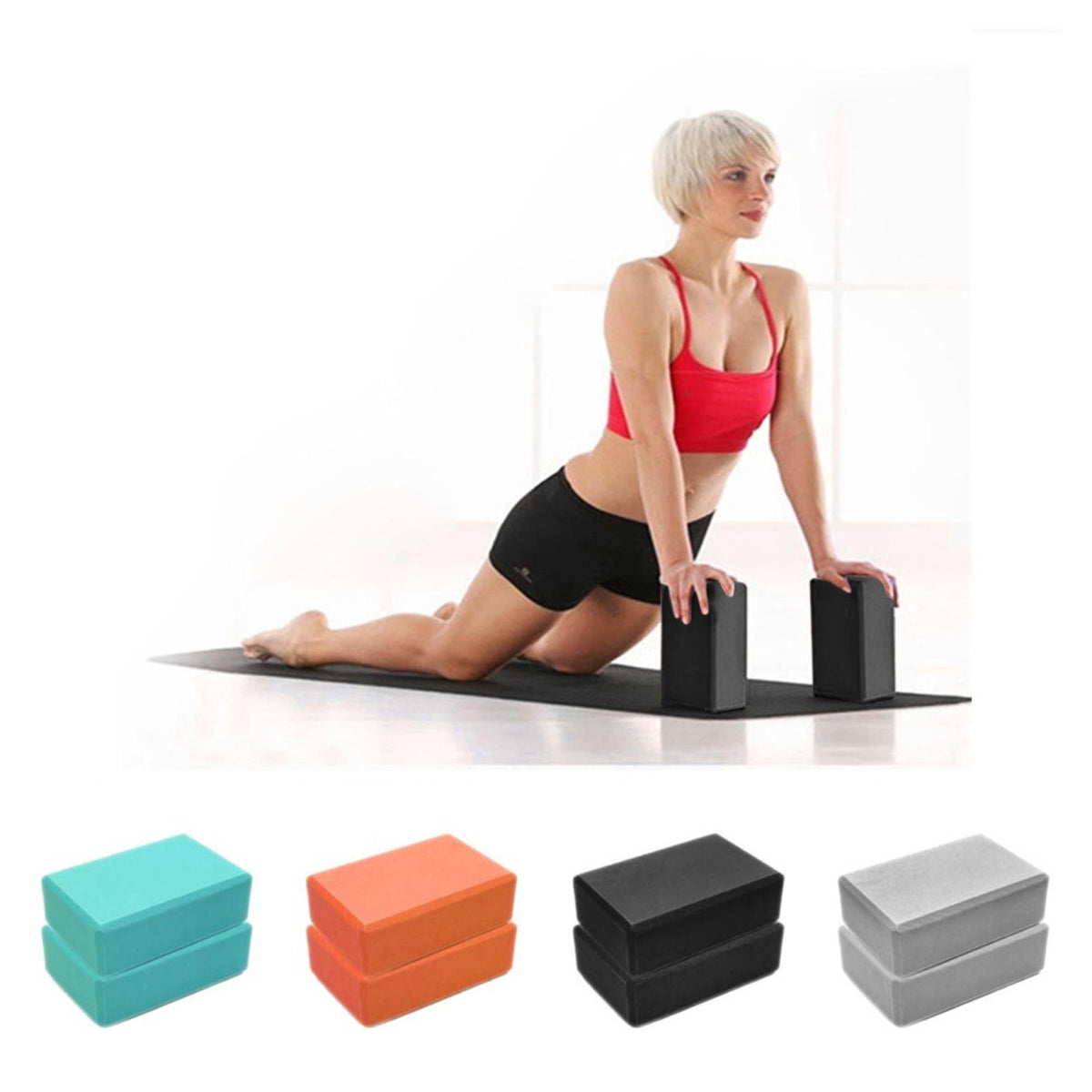 High-Density EVA Foam Yoga Block with Rounded Edges, Non-Slip Support Brick, Single - Image 6