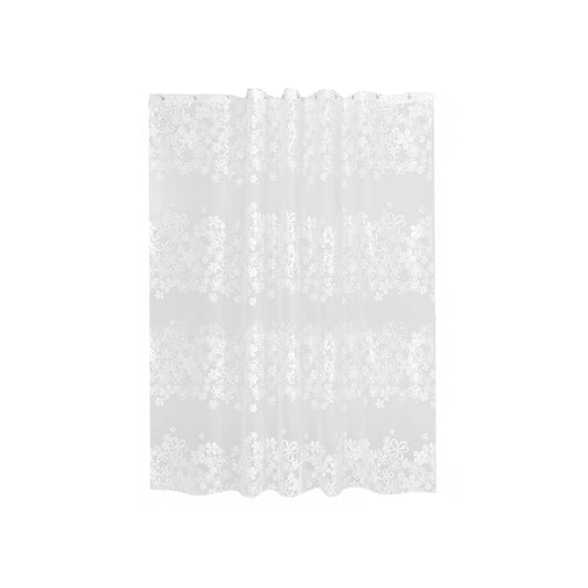 Clear Heavy-Duty Shower Curtain Liner, 72 x 72 Inch Waterproof Mildew-Resistant Plastic with 12 Hooks