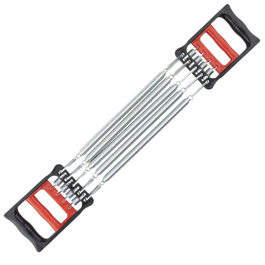 Two-in-One Spring Chest Expander and Hand Gripper with Five Adjustable Springs