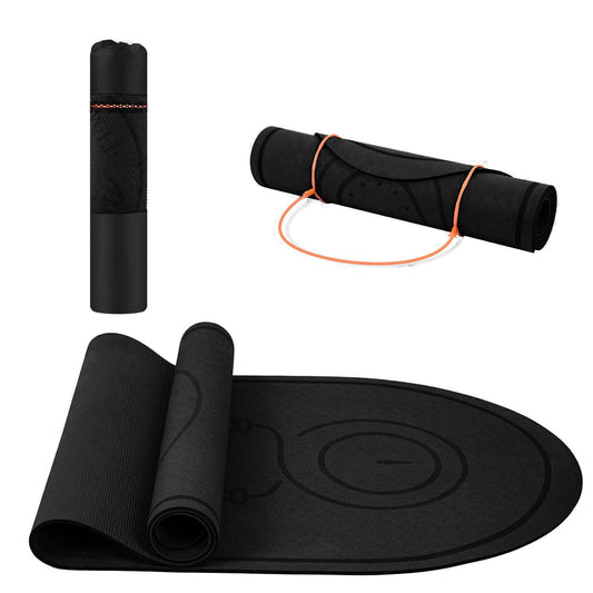 Non-Slip Jump Rope Mat, 65 x 24 Inch Shock-Absorbing Exercise Mat for Concrete and Home Gym Floors