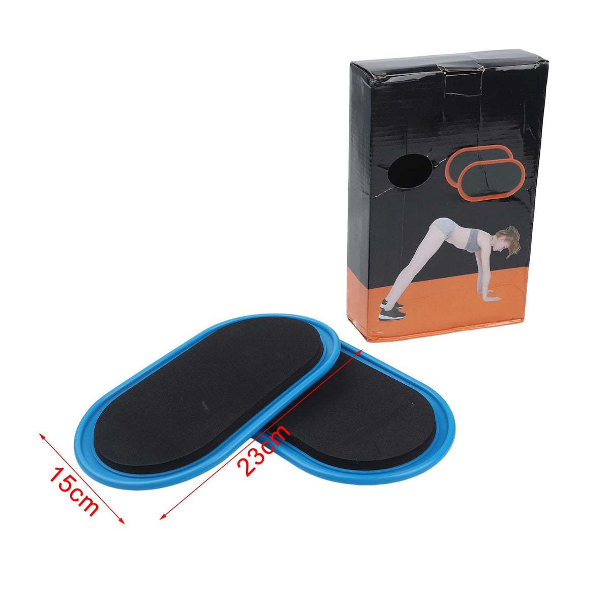Dual-Sided Core Sliders for Hardwood and Carpet, Blue Gliding Discs for Full-Body Workouts, Set of 2 - Image 3